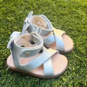 UGG Silver baby Sandals featuring bow